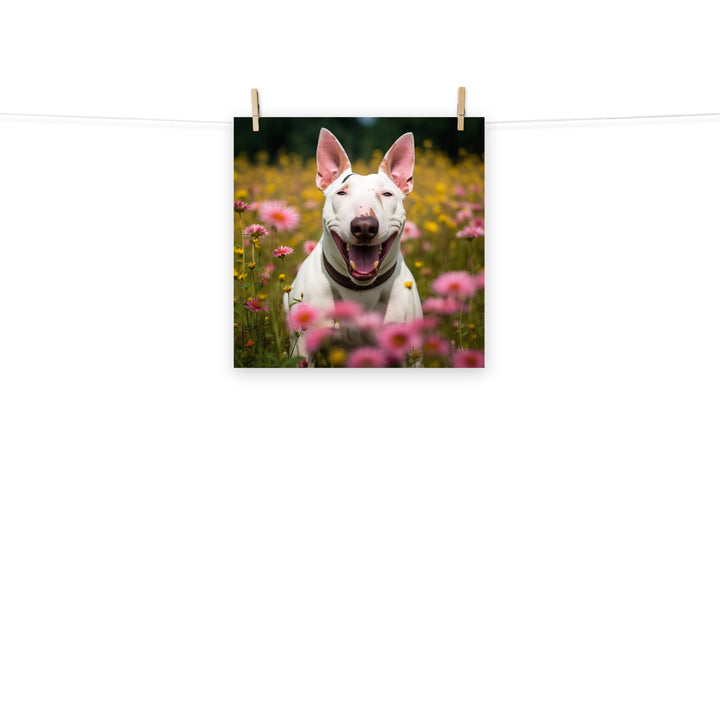 Bull Terrier Photo paper poster - PosterfyAI.com