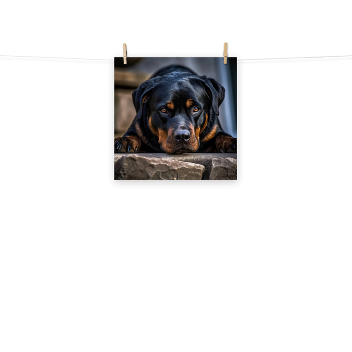 Rottweiler Photo paper poster - PosterfyAI.com