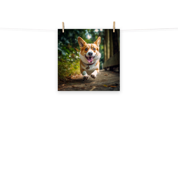Welsh Corgi Photo paper poster - PosterfyAI.com