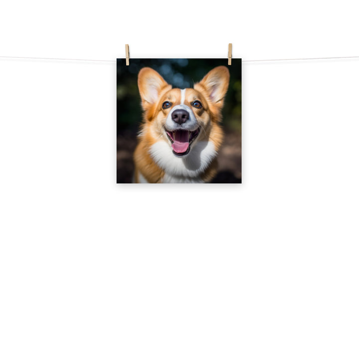 Welsh Corgi Photo paper poster - PosterfyAI.com