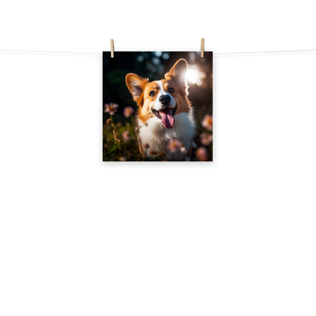 Welsh Corgi Photo paper poster - PosterfyAI.com