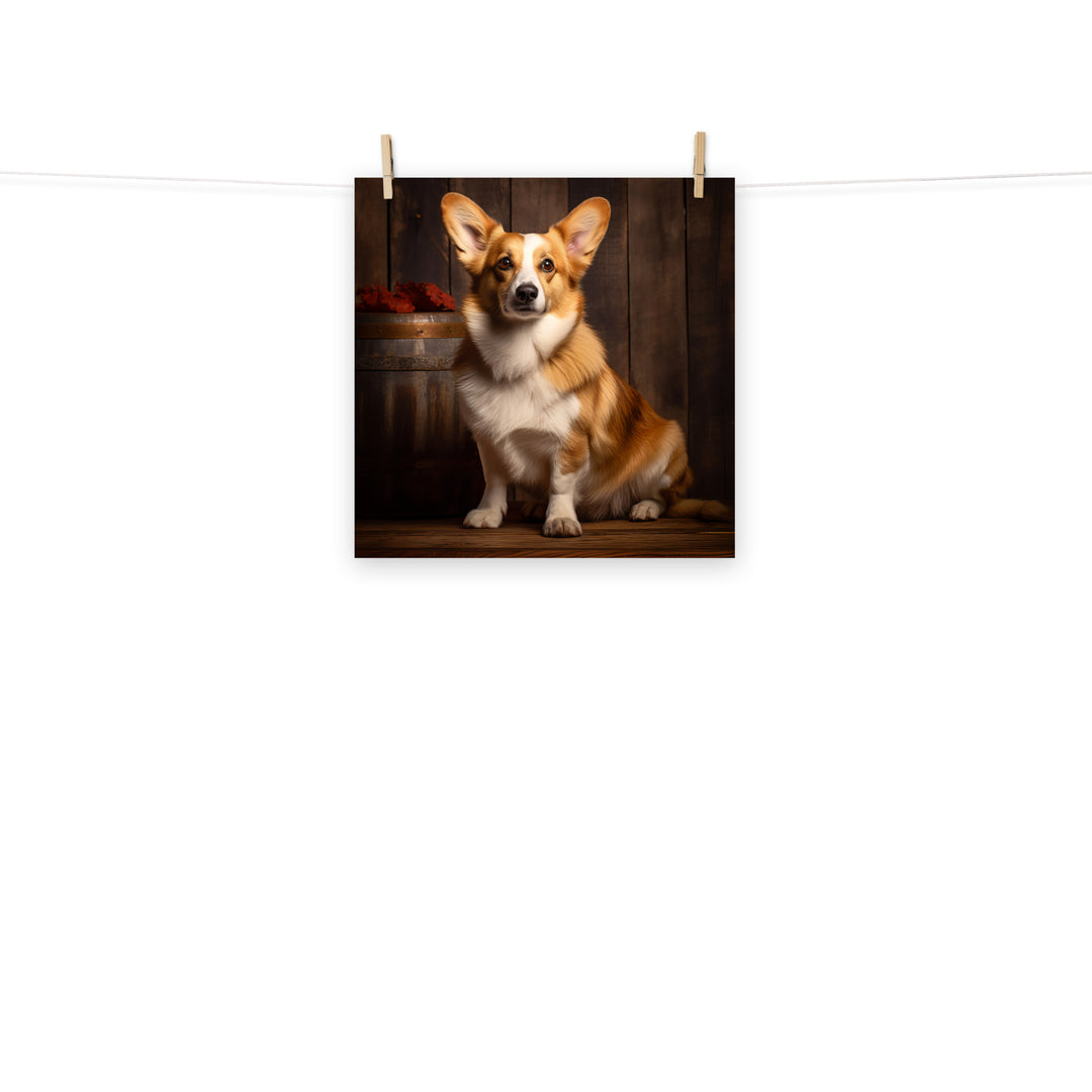 Welsh Corgi Photo paper poster - PosterfyAI.com