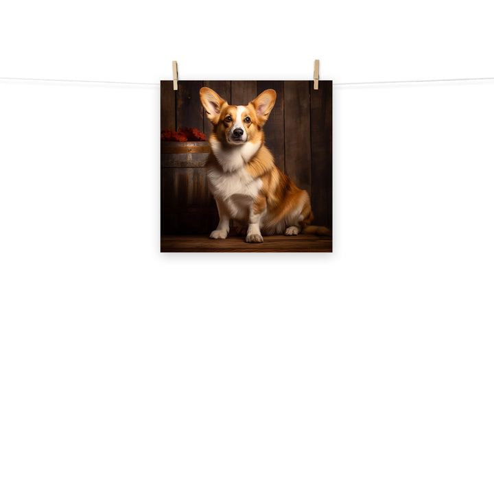 Welsh Corgi Photo paper poster - PosterfyAI.com