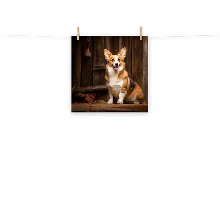 Welsh Corgi Photo paper poster - PosterfyAI.com