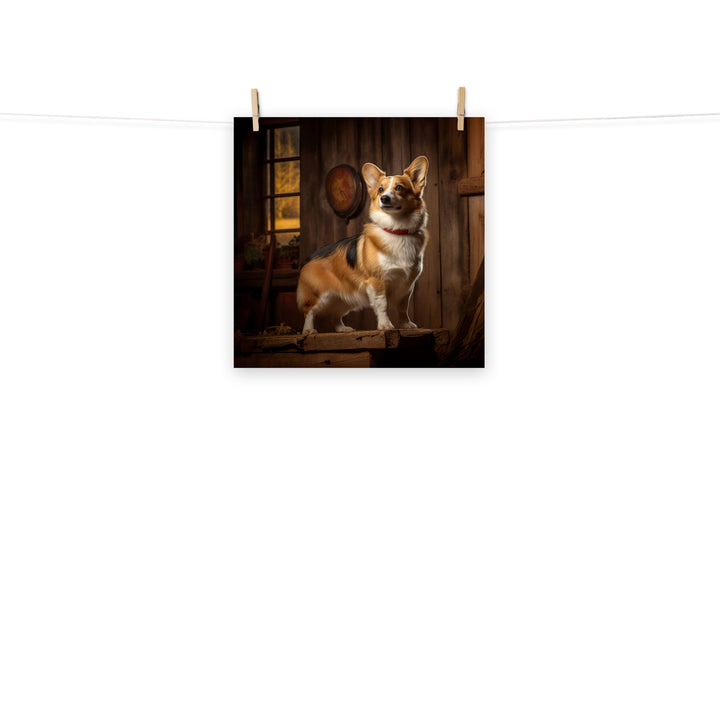 Welsh Corgi Photo paper poster - PosterfyAI.com
