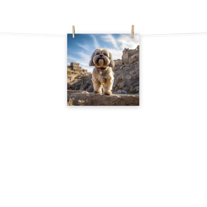 Lhasa Apso Photo paper poster - PosterfyAI.com