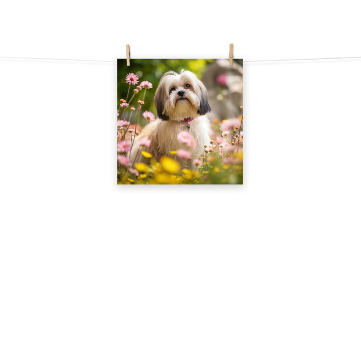 Lhasa Apso Photo paper poster - PosterfyAI.com