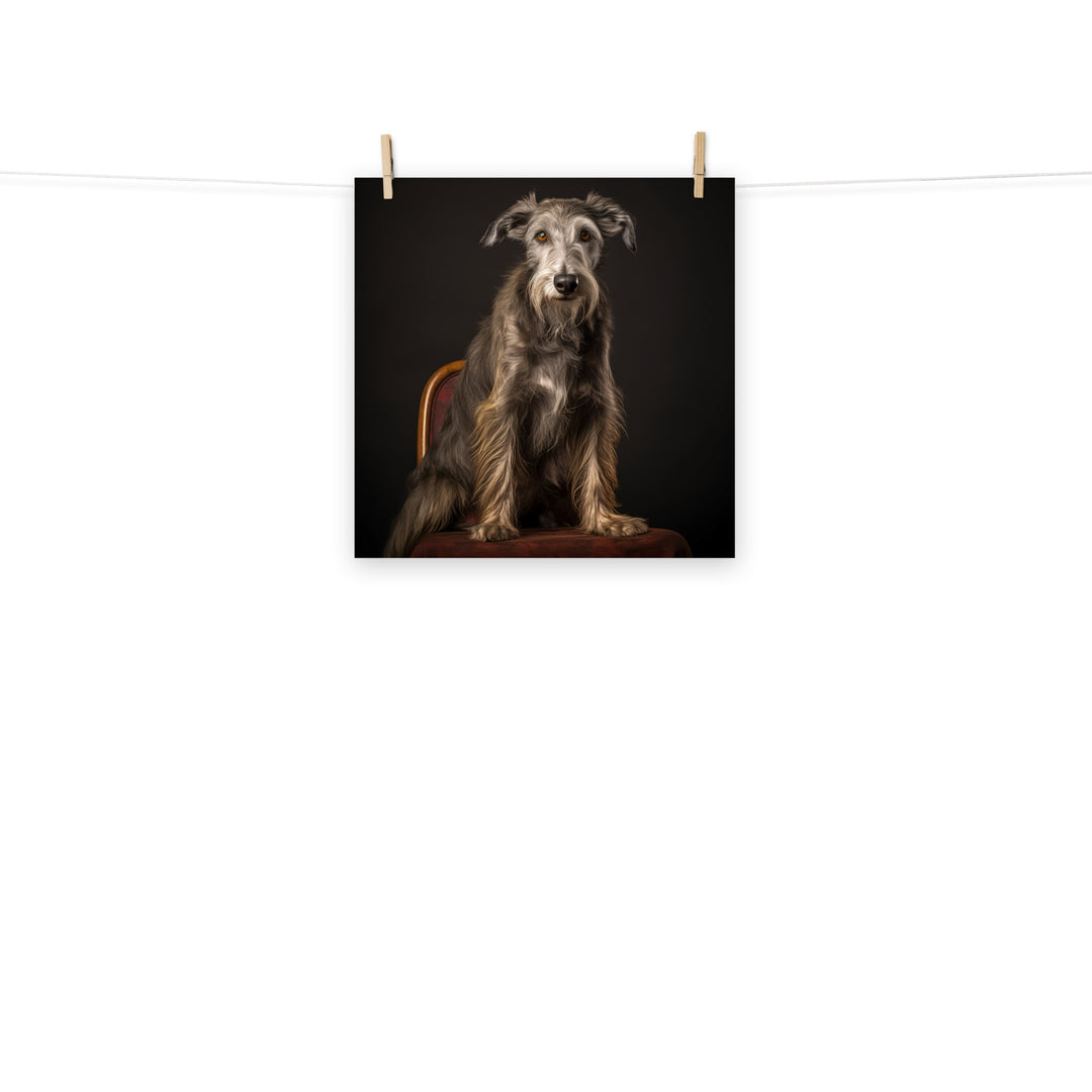 Scottish Deerhound Photo paper poster - PosterfyAI.com