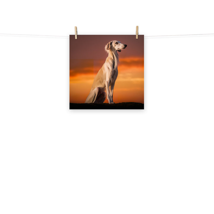 Saluki Photo paper poster - PosterfyAI.com