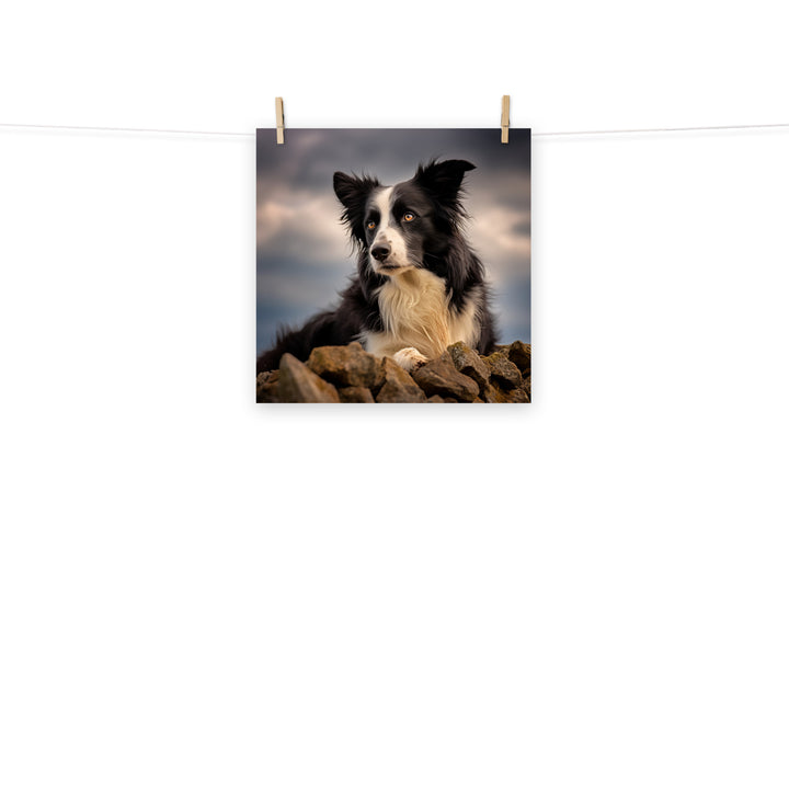 Border Collie Photo paper poster - PosterfyAI.com