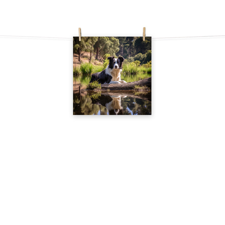Border Collie Photo paper poster - PosterfyAI.com