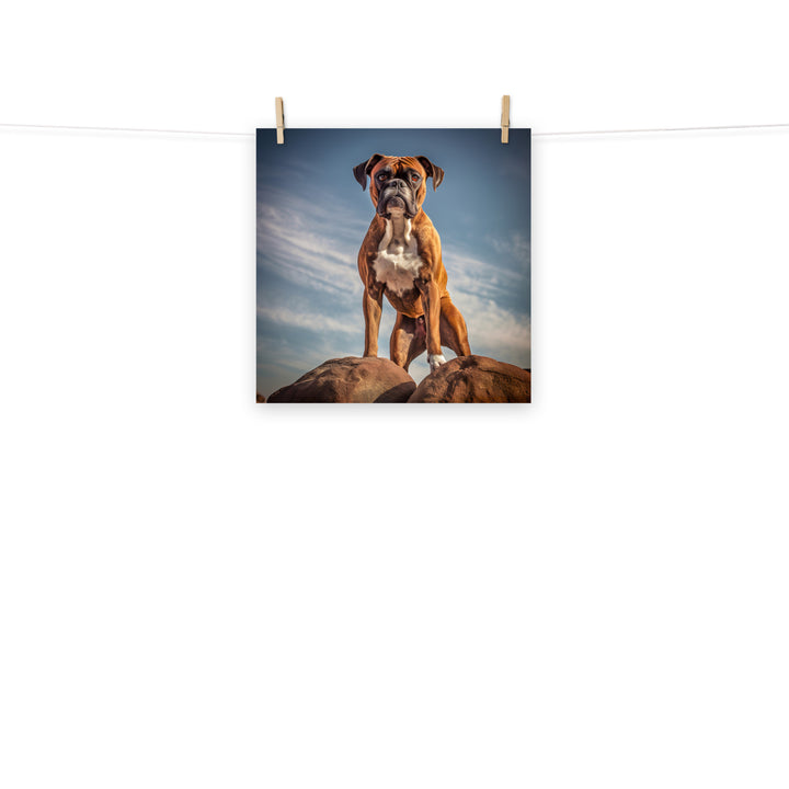 Boxer Photo paper poster - PosterfyAI.com
