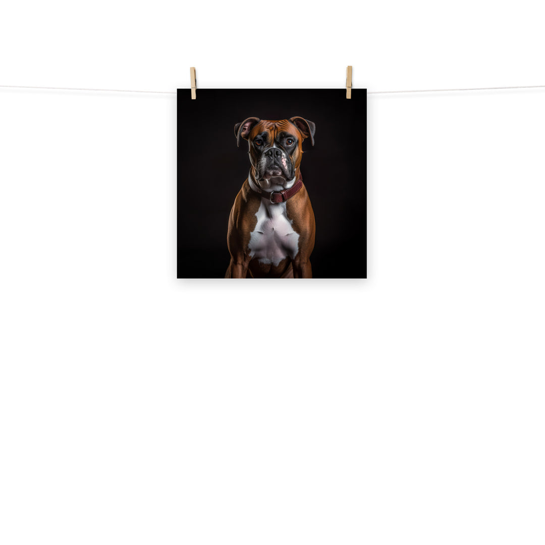 Boxer Photo paper poster - PosterfyAI.com