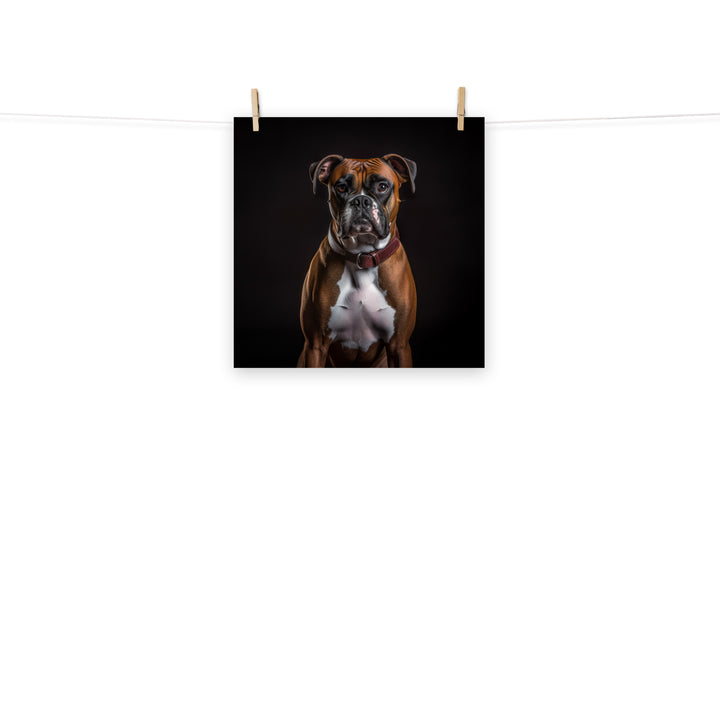 Boxer Photo paper poster - PosterfyAI.com