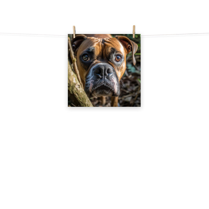 Boxer Photo paper poster - PosterfyAI.com