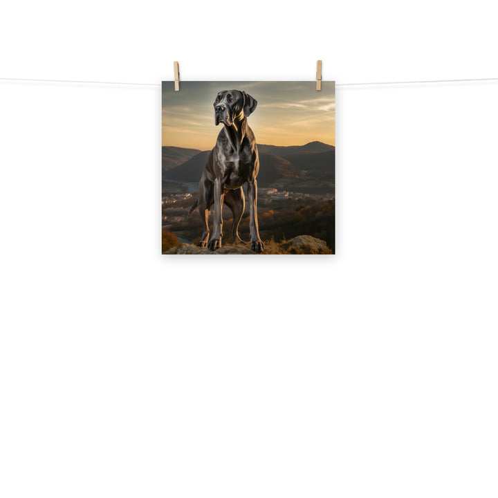 Great Dane Photo paper poster - PosterfyAI.com