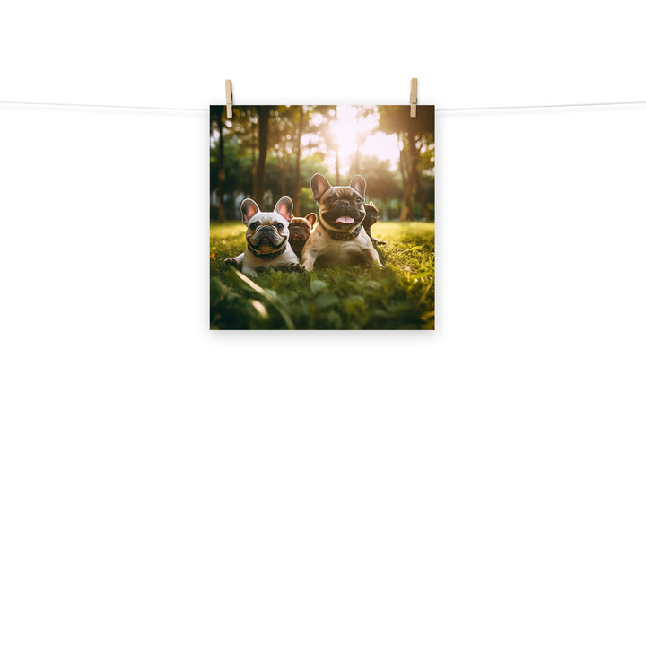 French Bulldog Photo paper poster - PosterfyAI.com