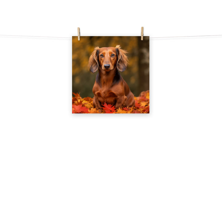 Dachshund Photo paper poster - PosterfyAI.com