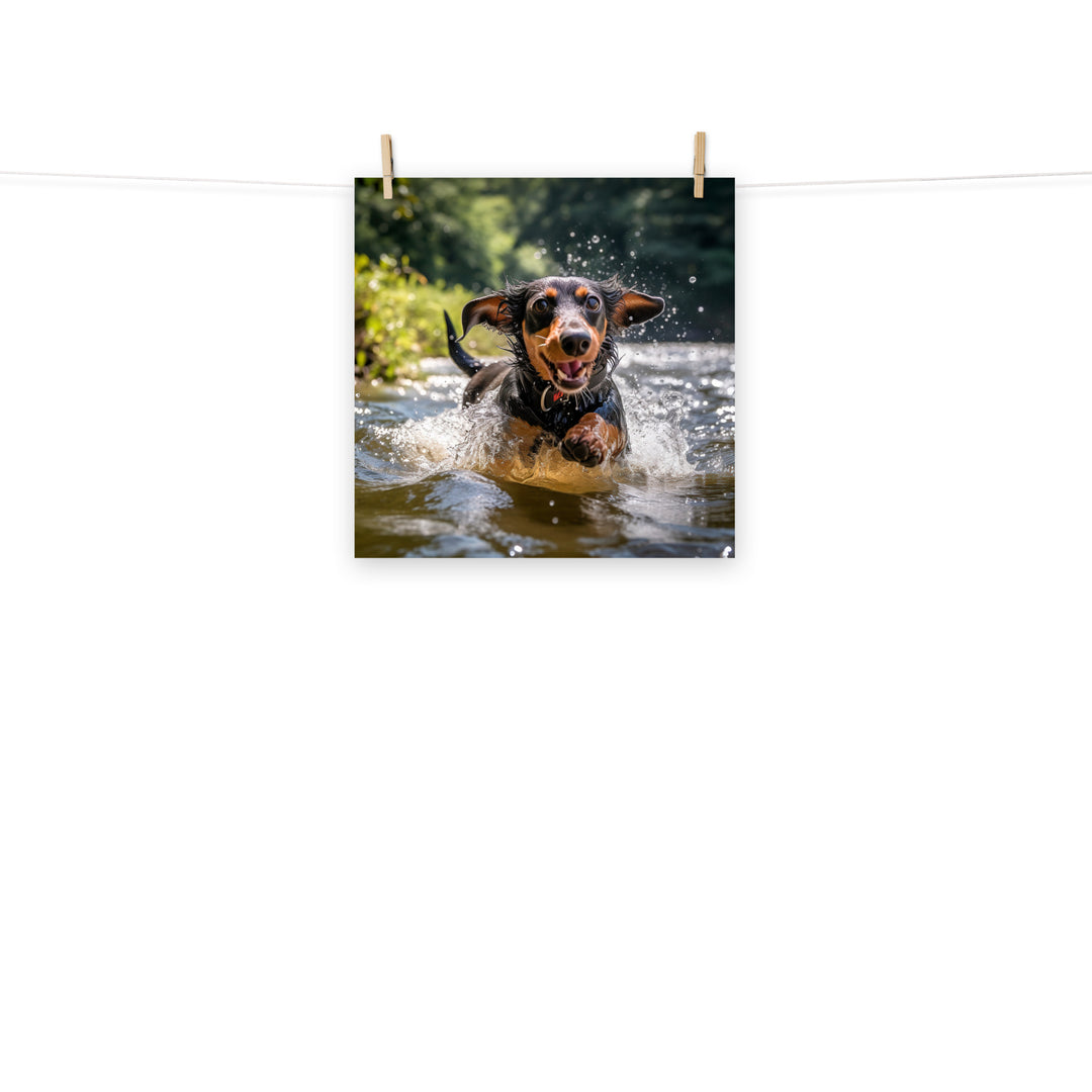 Dachshund Photo paper poster - PosterfyAI.com