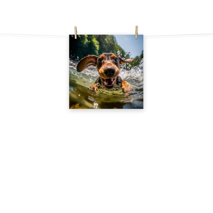 Dachshund Photo paper poster - PosterfyAI.com