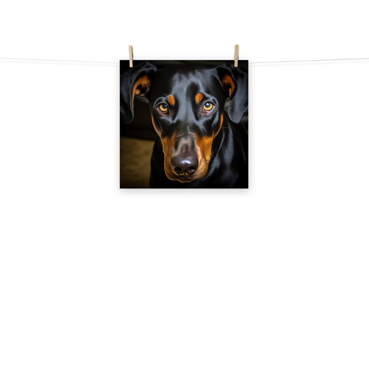 Doberman Photo paper poster - PosterfyAI.com