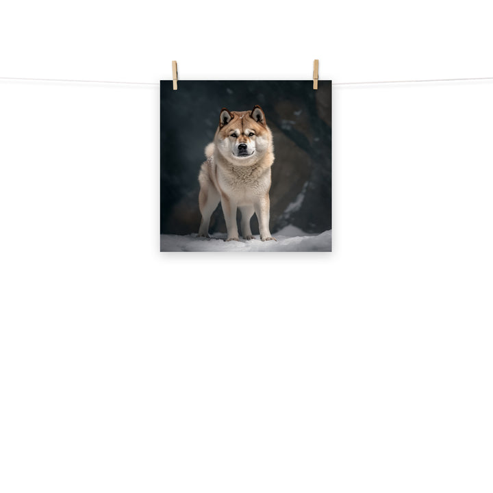 Akita Photo paper poster - PosterfyAI.com