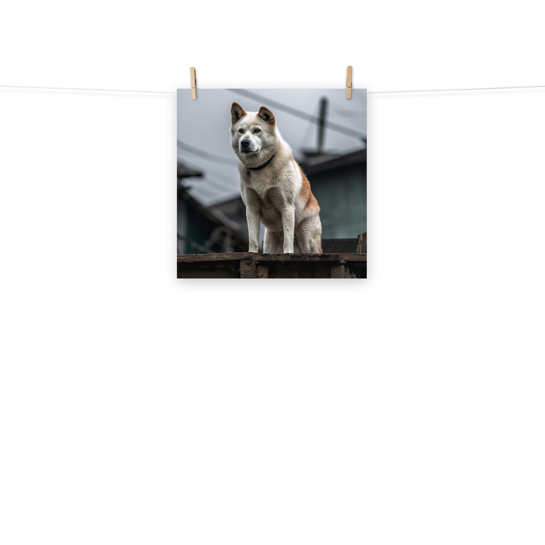 Akita Photo paper poster - PosterfyAI.com