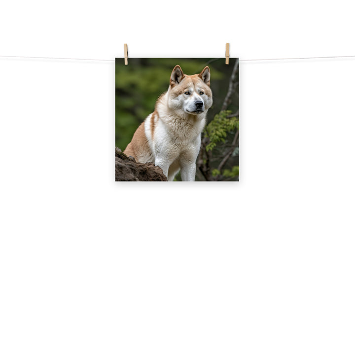 Akita Photo paper poster - PosterfyAI.com