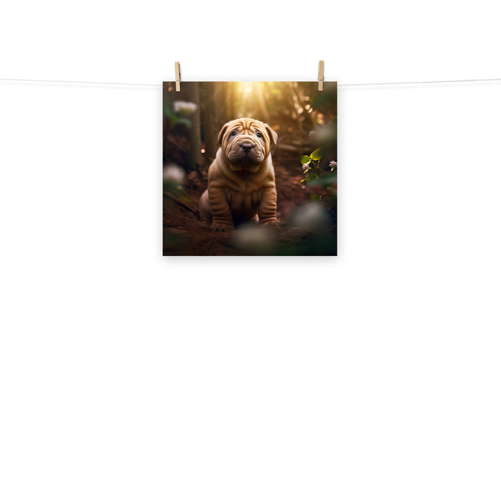 Shar Pei Photo paper poster - PosterfyAI.com