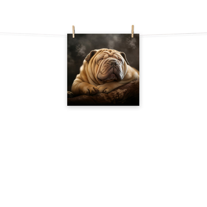 Shar Pei Photo paper poster - PosterfyAI.com