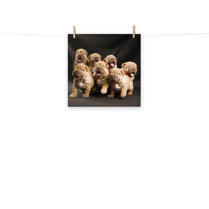 Shar Pei Photo paper poster - PosterfyAI.com