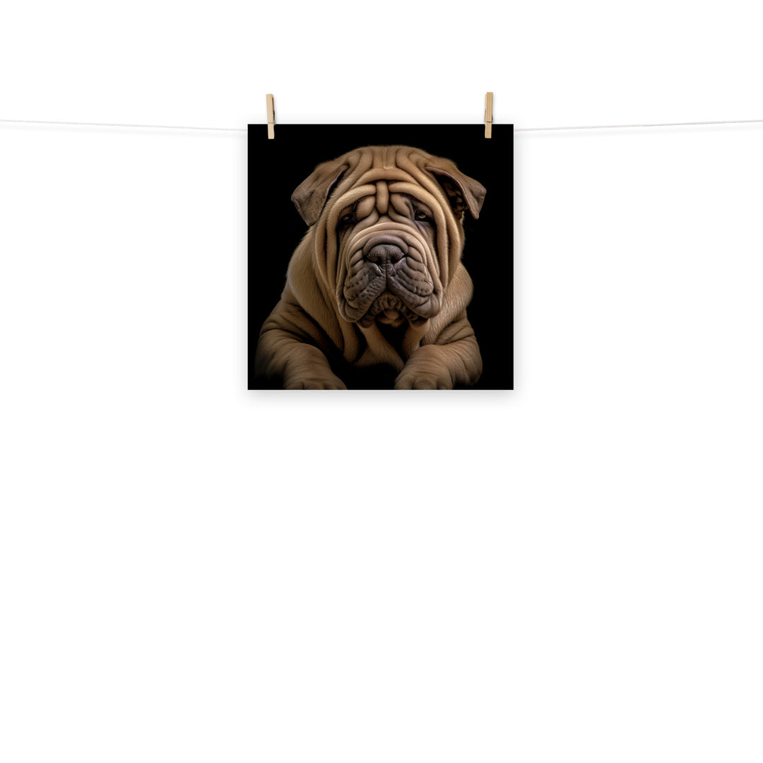 Shar Pei Photo paper poster - PosterfyAI.com
