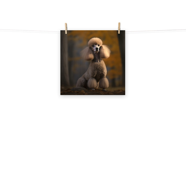 Poodle Photo paper poster - PosterfyAI.com