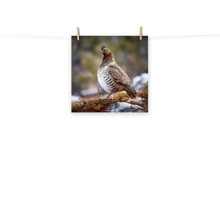 Grouse Photo paper poster - PosterfyAI.com