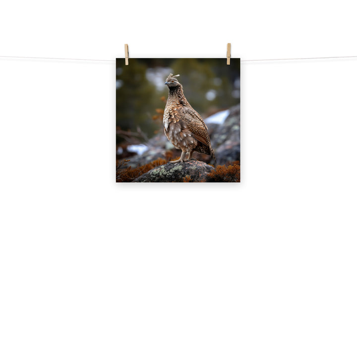 Grouse Photo paper poster - PosterfyAI.com