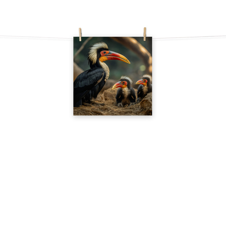 Hornbill Photo paper poster - PosterfyAI.com