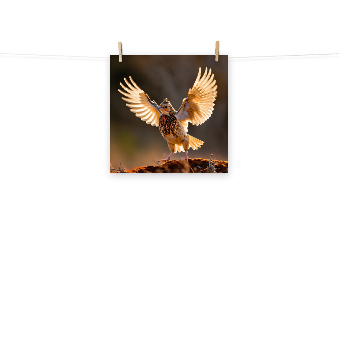 Quail Photo paper poster - PosterfyAI.com