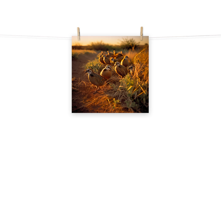 Quail Photo paper poster - PosterfyAI.com
