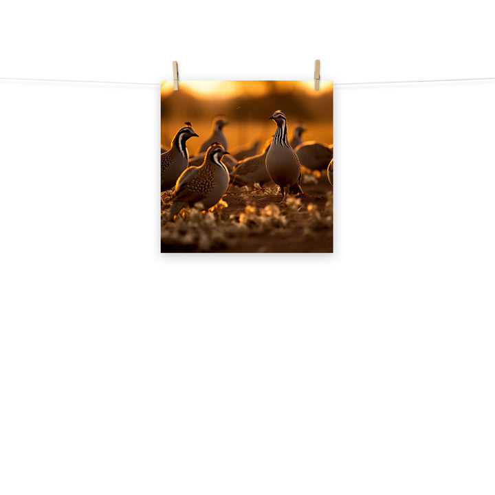 Quail Photo paper poster - PosterfyAI.com