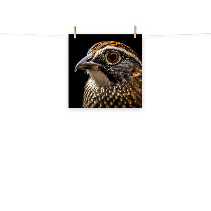 Quail Photo paper poster - PosterfyAI.com