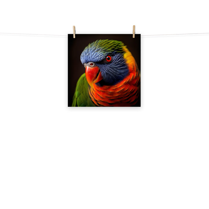 Lorikeet Photo paper poster - PosterfyAI.com