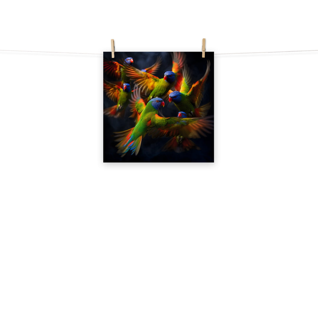 Lorikeet Photo paper poster - PosterfyAI.com
