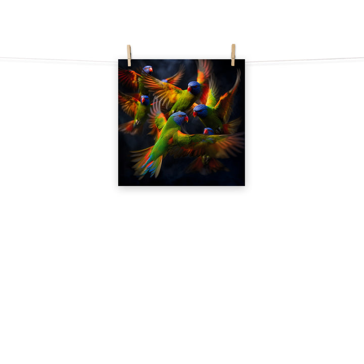 Lorikeet Photo paper poster - PosterfyAI.com