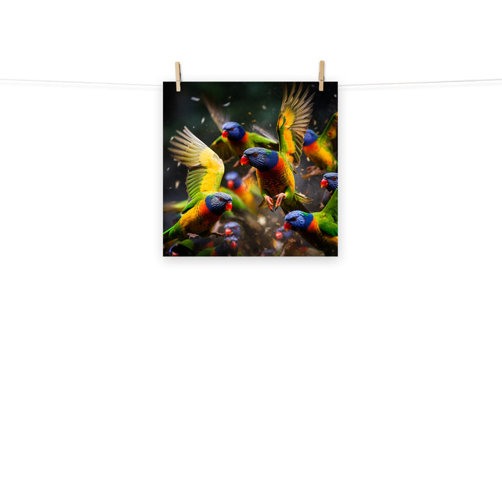 Lorikeet Photo paper poster - PosterfyAI.com