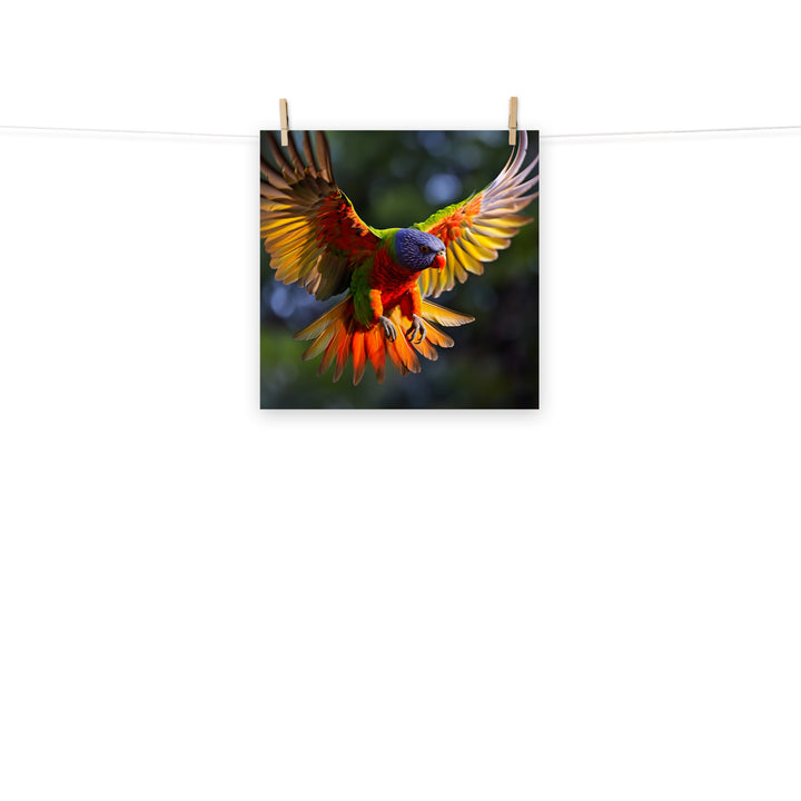 Lorikeet Photo paper poster - PosterfyAI.com