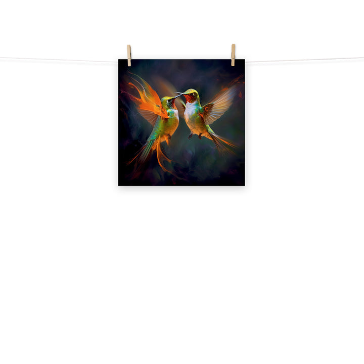 Hummingbird Photo paper poster - PosterfyAI.com