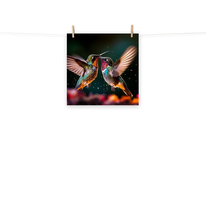 Hummingbird Photo paper poster - PosterfyAI.com