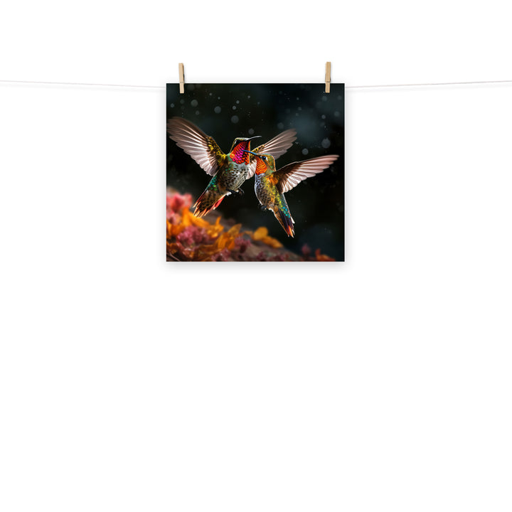 Hummingbird Photo paper poster - PosterfyAI.com