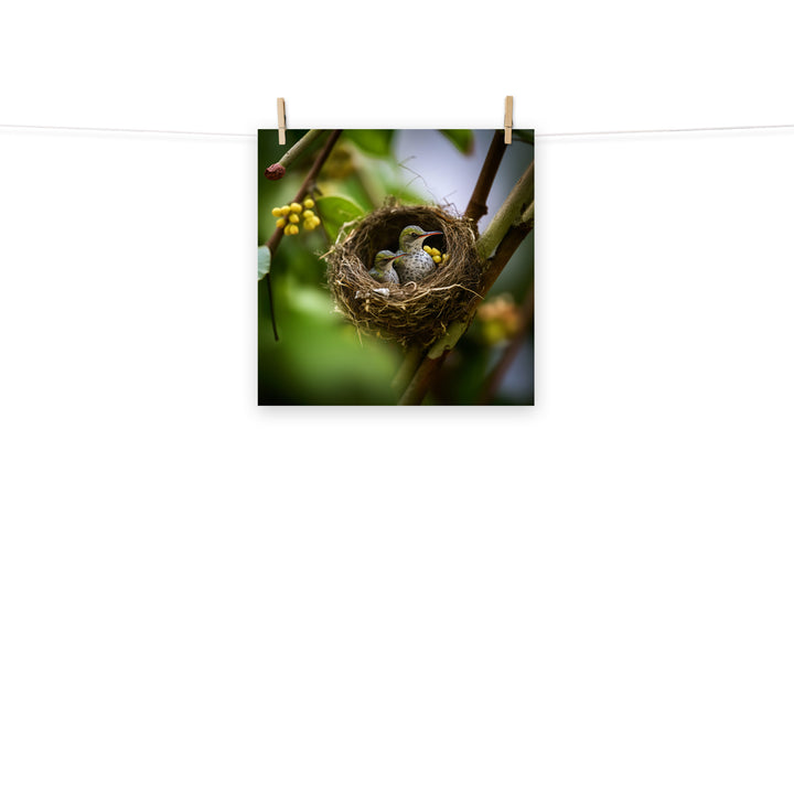 Hummingbird Photo paper poster - PosterfyAI.com