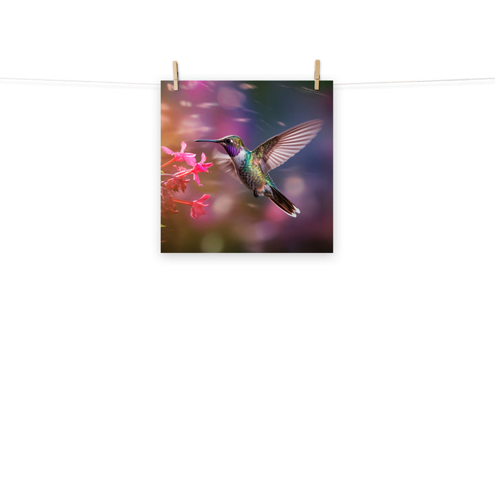 Hummingbird Photo paper poster - PosterfyAI.com